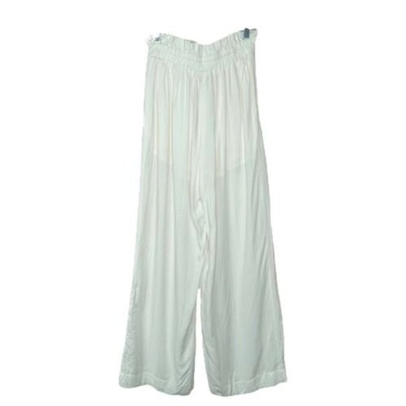 Suboo Nadia Revolve High Waist Wide Leg Pants NWT Ivory/Gold Stripe Size 6 - Picture 6 of 11